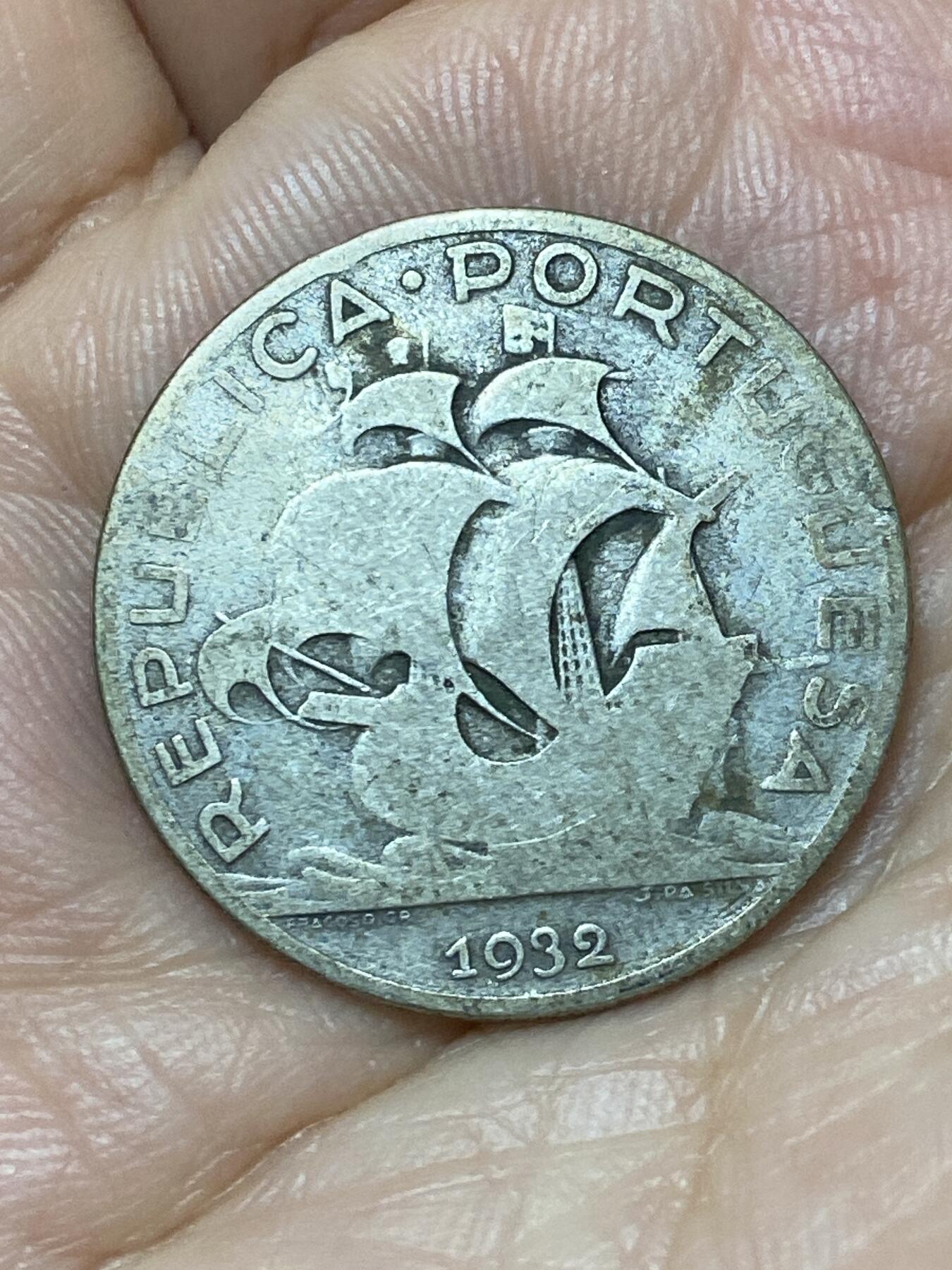 2026年第十七场(总第一百八十六场）外国好品散币场(免佣金) 葡萄牙🇵🇹1932年5埃斯库多银币(共和国时期第四套，650银)