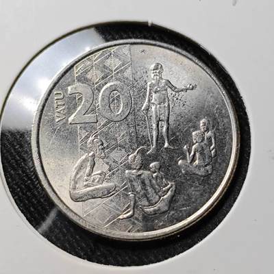 KK钱币收藏小铺  第391期  2月预留时间 周末发货 -  瓦努阿图20瓦