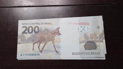 【新年十二拍】世界钱币～微拍第233期暨2026年第12期  多款老库存低价起拍 - 2020年巴西200雷亚尔 全新绝品无47尾号5526