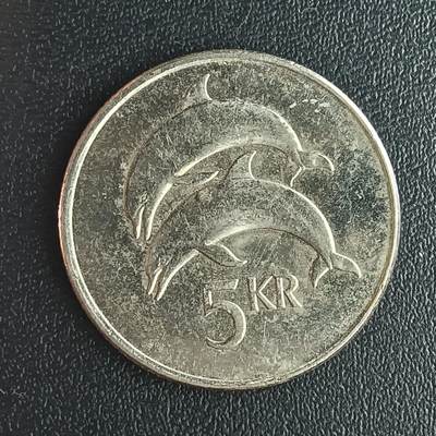 逸泉钱币2026第十二组世界钱币专场春节千件大拍A1614～2574 - 1800 冰岛5克郎