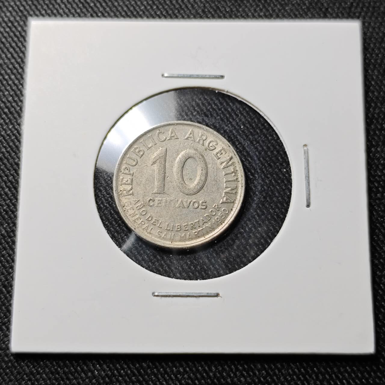 KK钱币收藏小铺  第391期  2月预留时间 周末发货  阿根廷10分纪念币