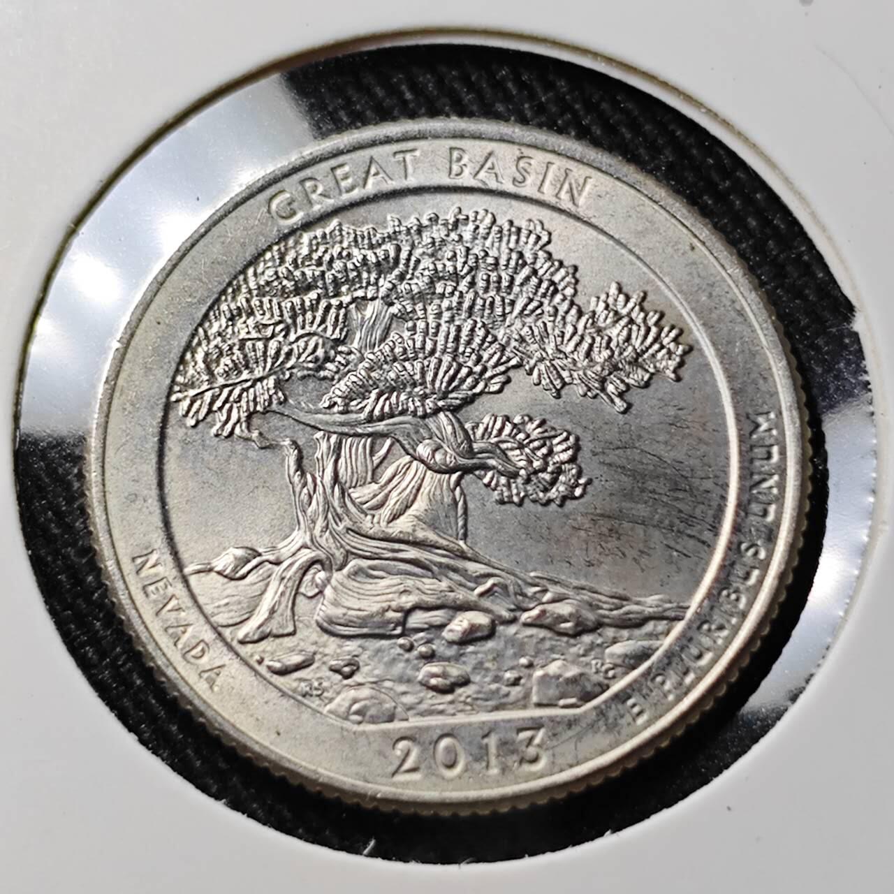 KK钱币收藏小铺  第391期  2月预留时间 周末发货  美国25分纪念币 好品