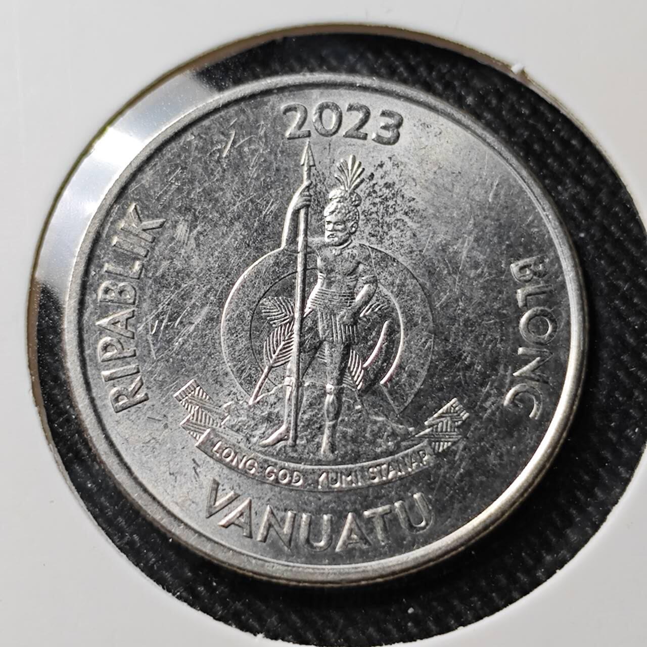 KK钱币收藏小铺  第391期  2月预留时间 周末发货  瓦努阿图20瓦