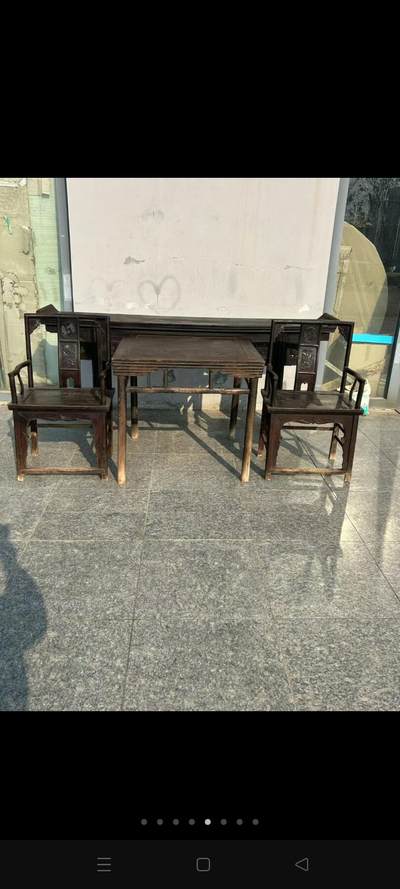 财主家中堂一套，尺寸如图，结实牢固，复古装修，茶空间陈设，摆放超值 - 财主家中堂一套，尺寸如图，结实牢固，复古装修，茶空间陈设，摆放超值