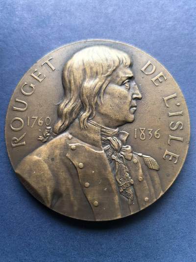 铜章专场 - 法国铜章，马赛曲及作者，20世纪，丰饶角边铭