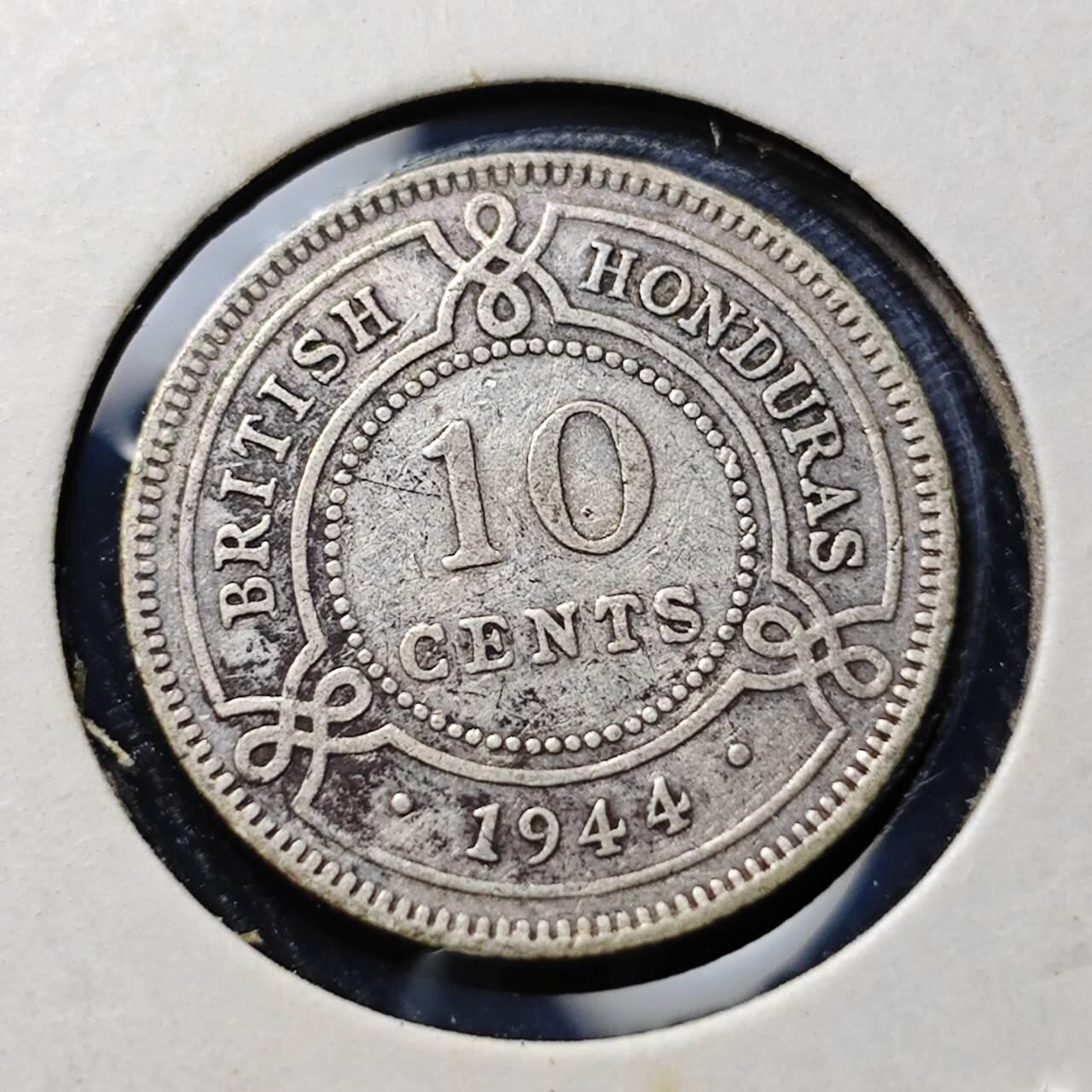 KK钱币收藏小铺  第398期 百期特拍（四拍之二） 2月预留时间 周末发货  1944英属洪都拉斯10分铜币 乔六