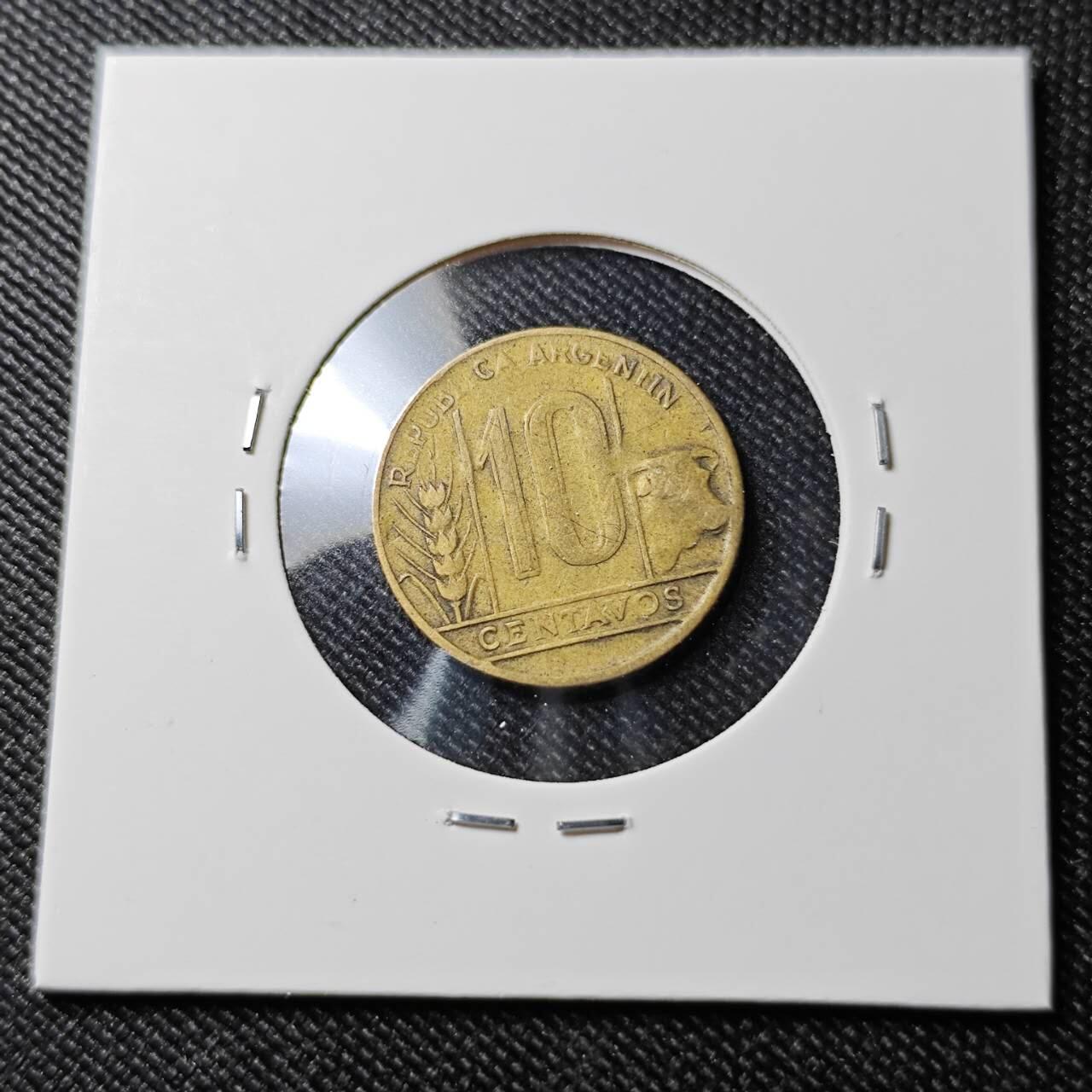 KK钱币收藏小铺  第391期  2月预留时间 周末发货 1950阿根廷10分 