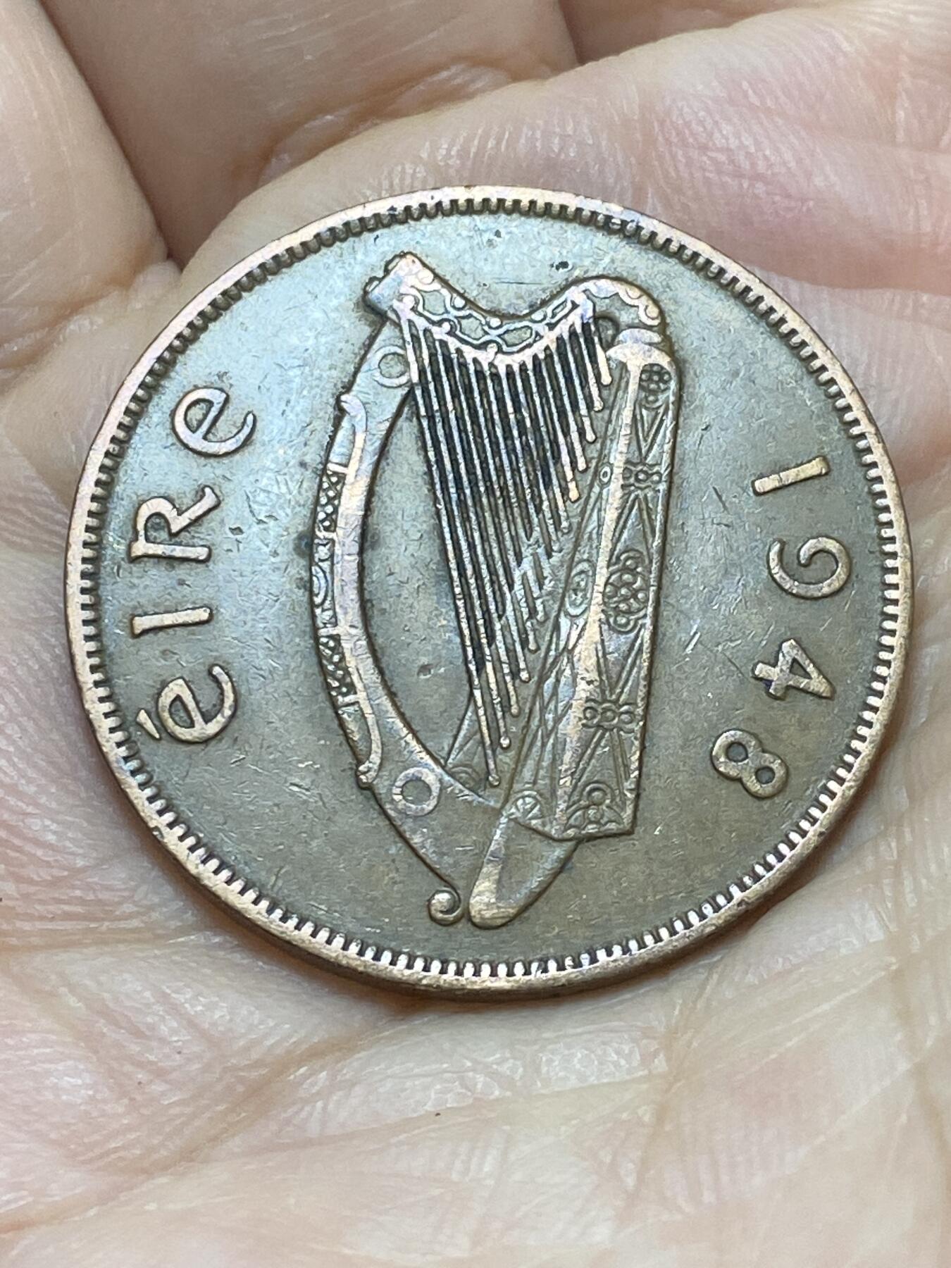 2026年第十七场(总第一百八十六场）外国好品散币场(免佣金) 爱尔兰🇮🇪1948年1便士(共和国时期第一套第一版)