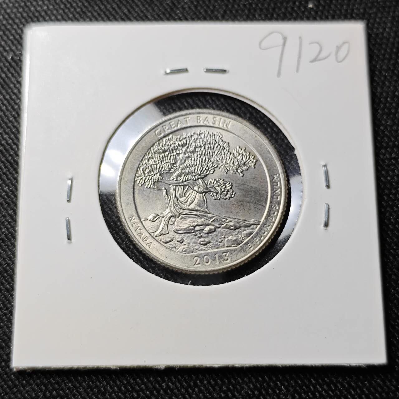 KK钱币收藏小铺  第391期  2月预留时间 周末发货  美国25分纪念币 好品