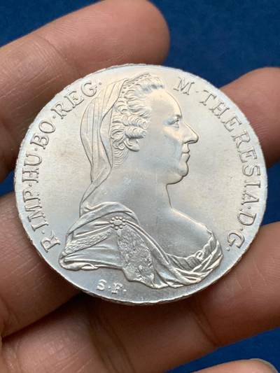 《竞宝斋》第463-465场 周日，周一，周二，3场连拍 （全场包邮）欢迎送拍 - 奥地利1780年大奶妈银币 后铸版