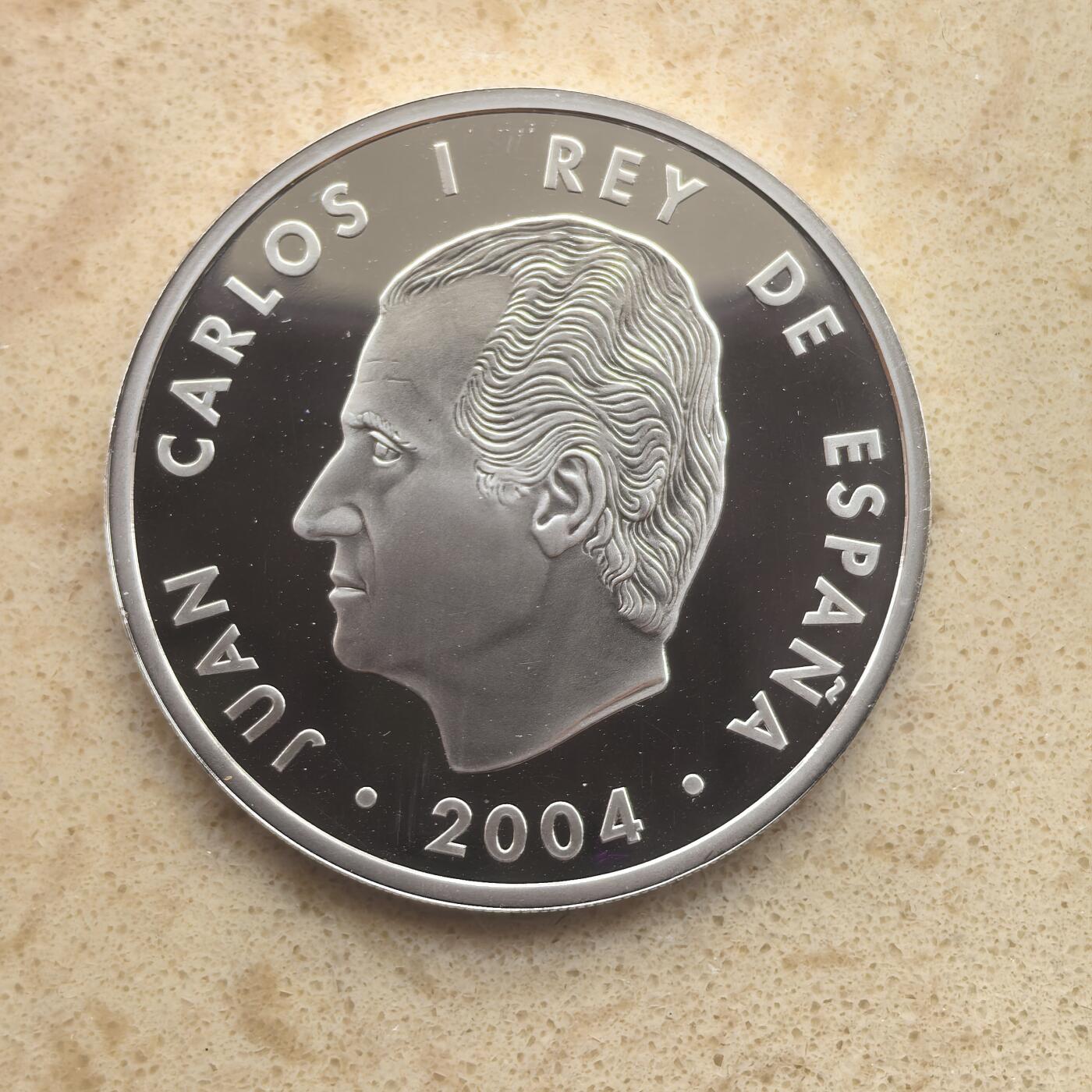 道一币馆币章第一百六十五场 西班牙2004年欧盟东扩10欧元精制银币  27g 925s