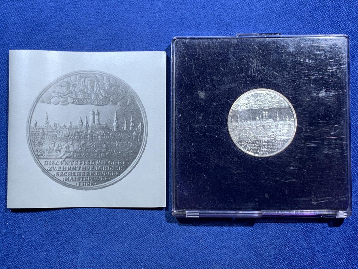 《竞宝斋》第463-465场 周日，周一，周二，3场连拍 （全场包邮）欢迎送拍 德国 城市景观后铸 银币 500银 11.2g 30.1mm