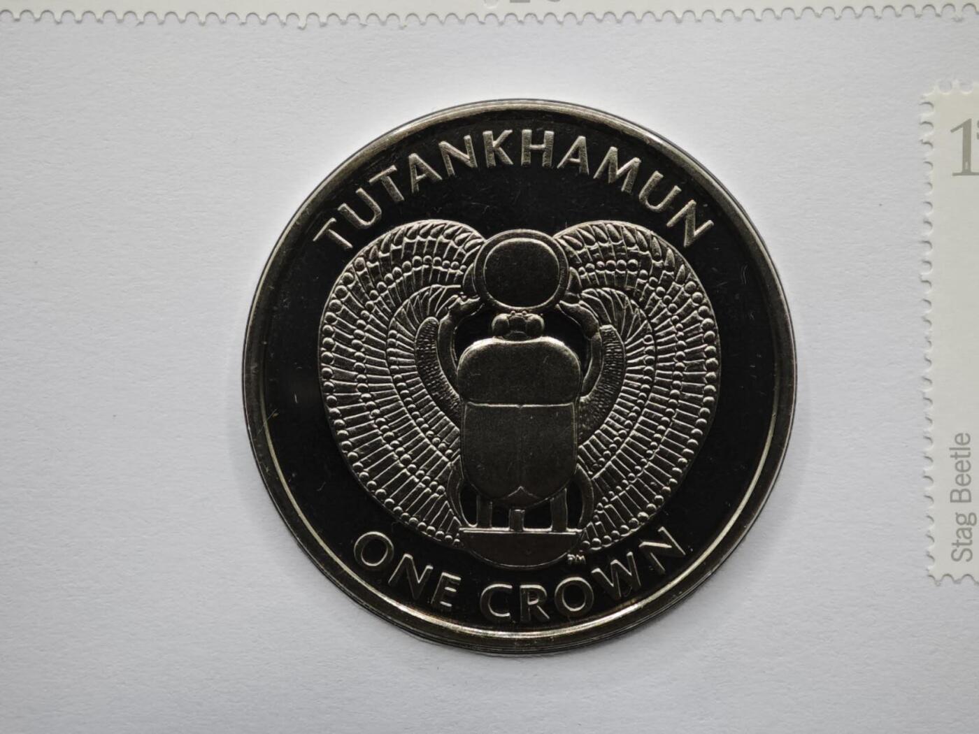 【淘币小摊】限时拍第八百六十二拍  克朗币邮币封场  满百包邮可预留两周  周一统一发货  马恩岛2008年甲虫克朗纪念币邮币封