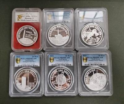 朝鲜强军系列—1盎司导弹银币评级69分六枚 - 朝鲜强军系列—1盎司导弹银币评级69分六枚