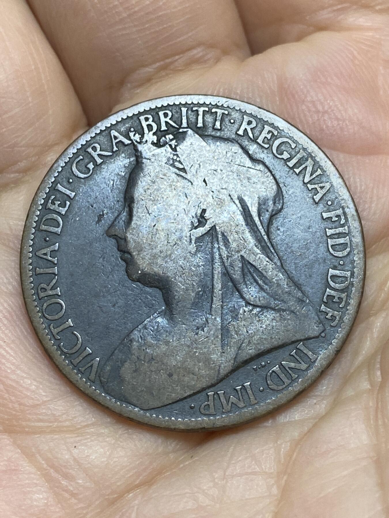 2026年第十七场(总第一百八十六场）外国好品散币场(免佣金) 英国🇬🇧1897年1便士(维多利亚女王老年披纱)