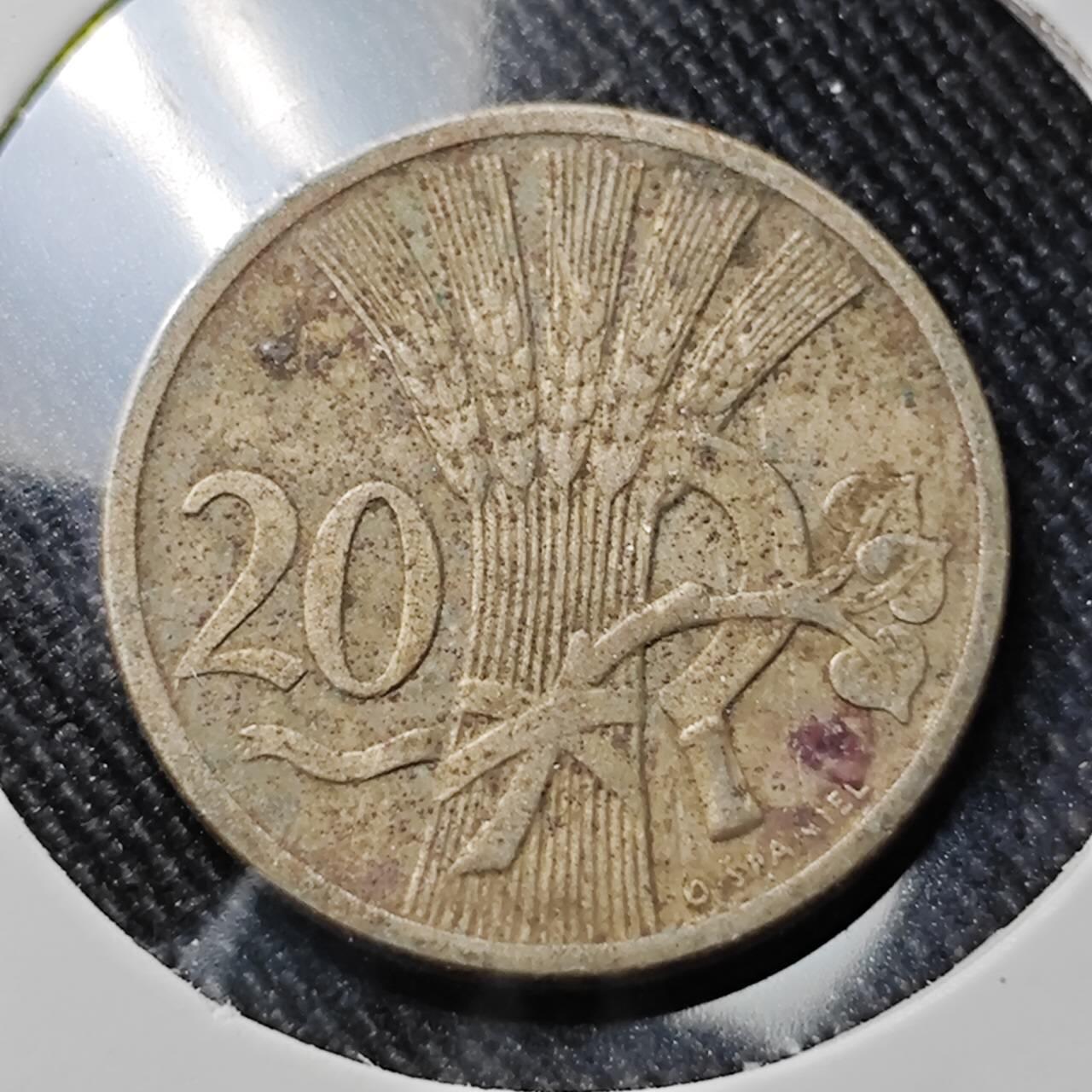 KK钱币收藏小铺  第391期  2月预留时间 周末发货  1922捷克20赫勒