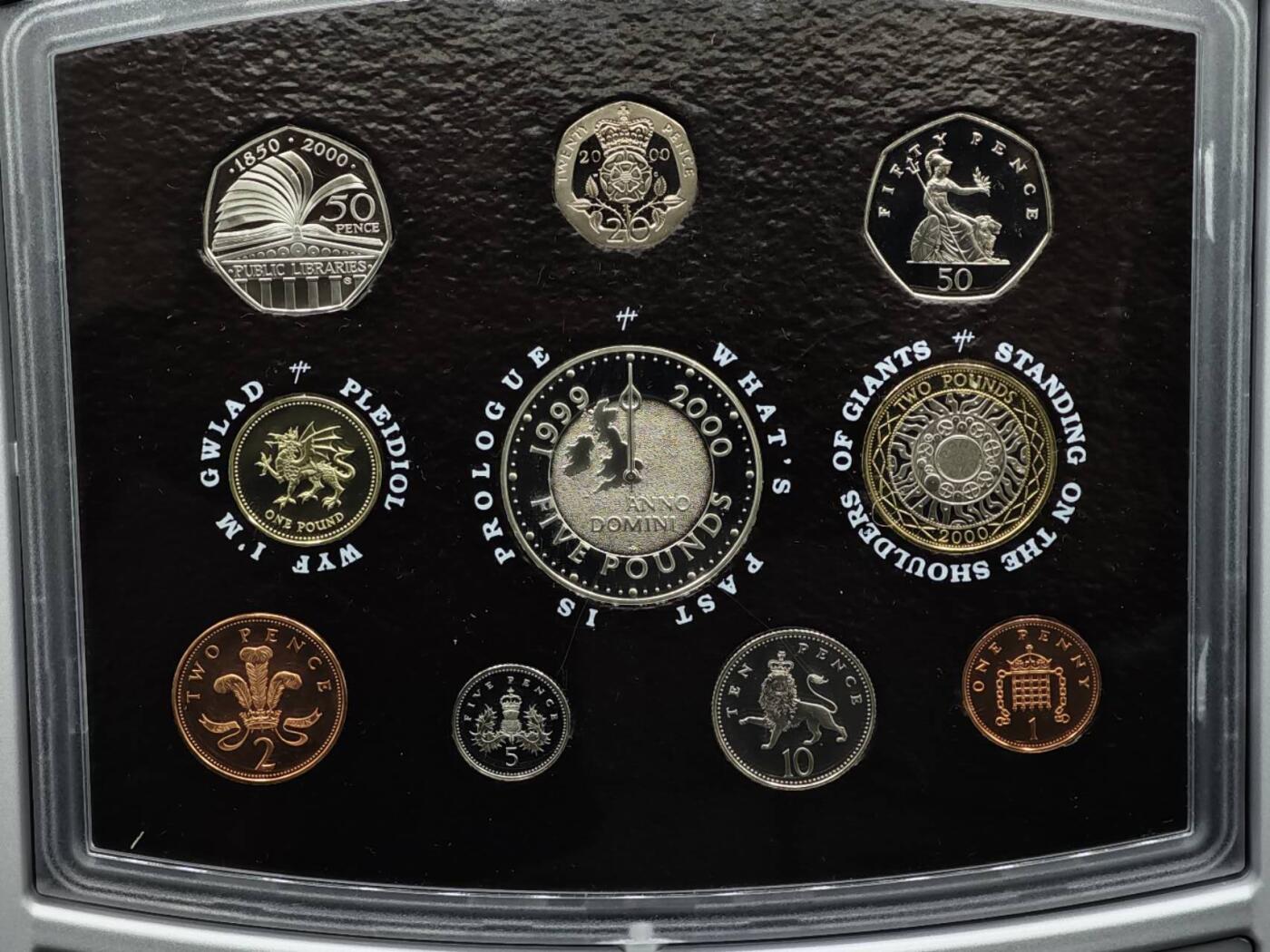 【淘币小摊】实时拍第八百六十一拍   银币套币场   满百包邮可预留二周 每周一统一发货   英国2000年精制套币