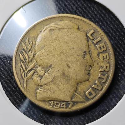 KK钱币收藏小铺  第391期  2月预留时间 周末发货 -  1947阿根廷20分铜币