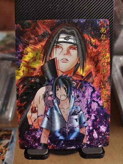 新人拍卖第一场，以后不间断更新各家卡牌！（本店满180包邮，周六截拍无佣金，欢迎送拍） - 奇点出品，定制卡佐助鼬兄弟羁绊。