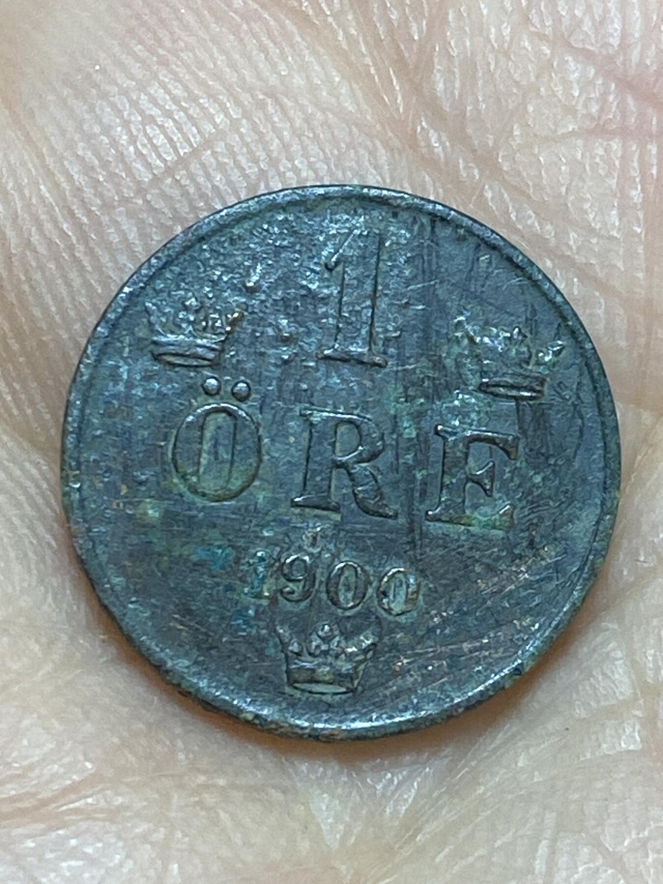 2026年第十七场(总第一百八十六场）外国好品散币场(免佣金) 瑞典🇸🇪1900年1欧尔(奥斯卡二世第三版)