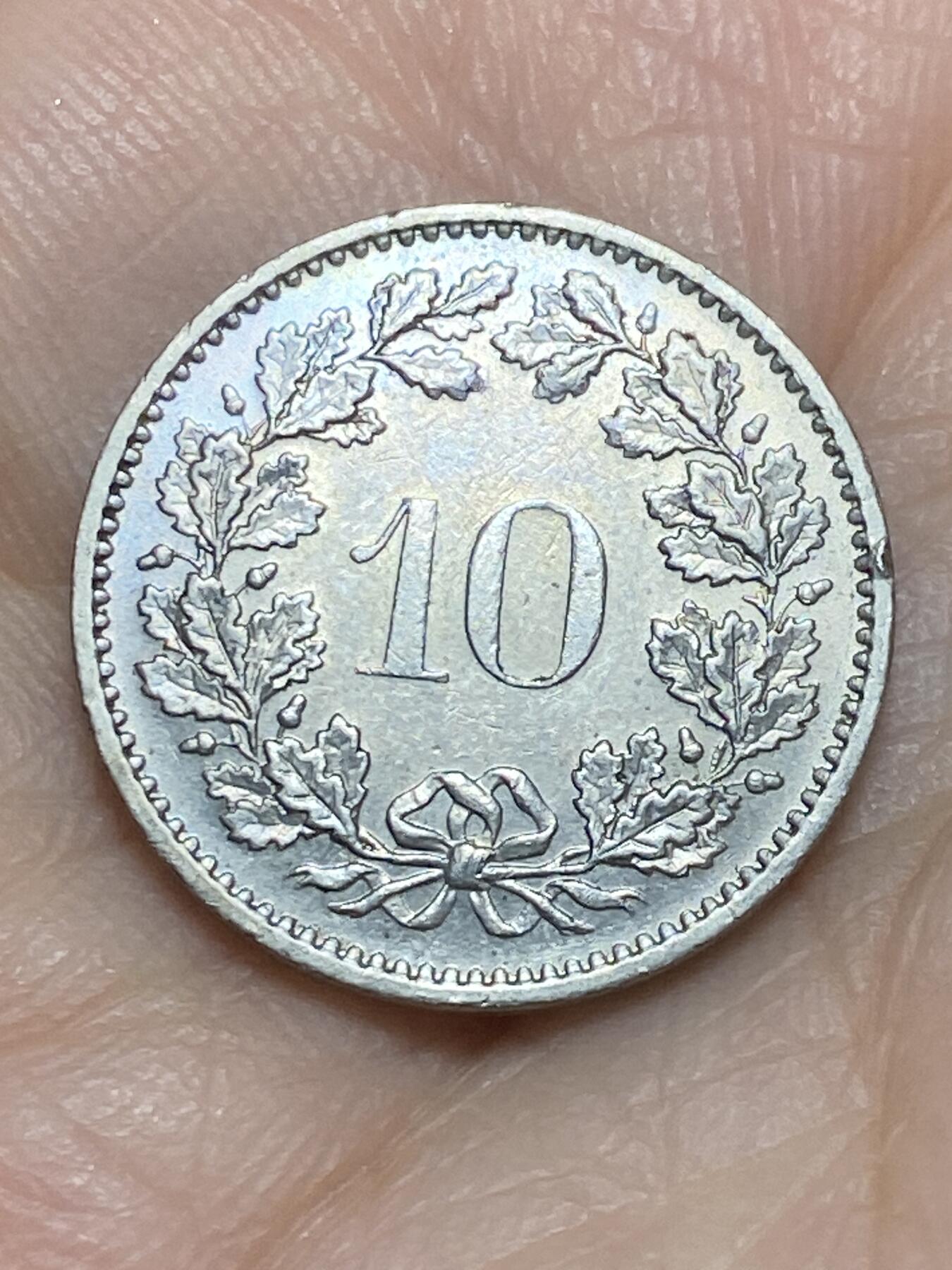 2026年第十七场(总第一百八十六场）外国好品散币场(免佣金) 瑞士🇨🇭1976年10拉彭(第二版，中期无标版)