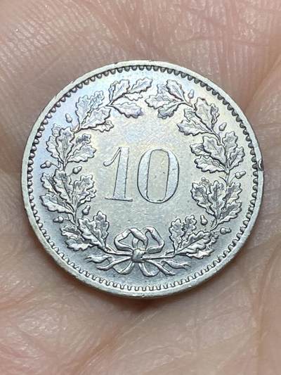 2026年第十七场(总第一百八十六场）外国好品散币场(免佣金) - 瑞士🇨🇭1976年10拉彭(第二版，中期无标版)