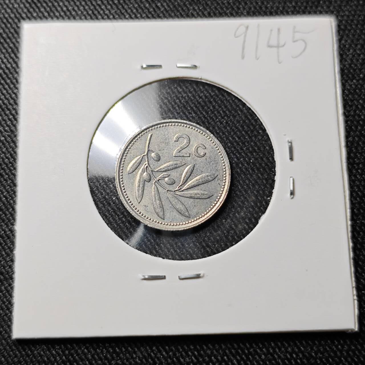 KK钱币收藏小铺  第391期  2月预留时间 周末发货  马耳他2分