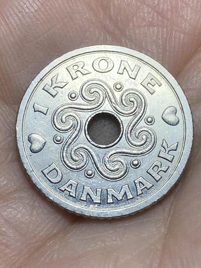 2026年第十七场(总第一百八十六场）外国好品散币场(免佣金) - 丹麦🇩🇰1994年1克朗(玛格丽特二世第四版，LG; JP; A版)