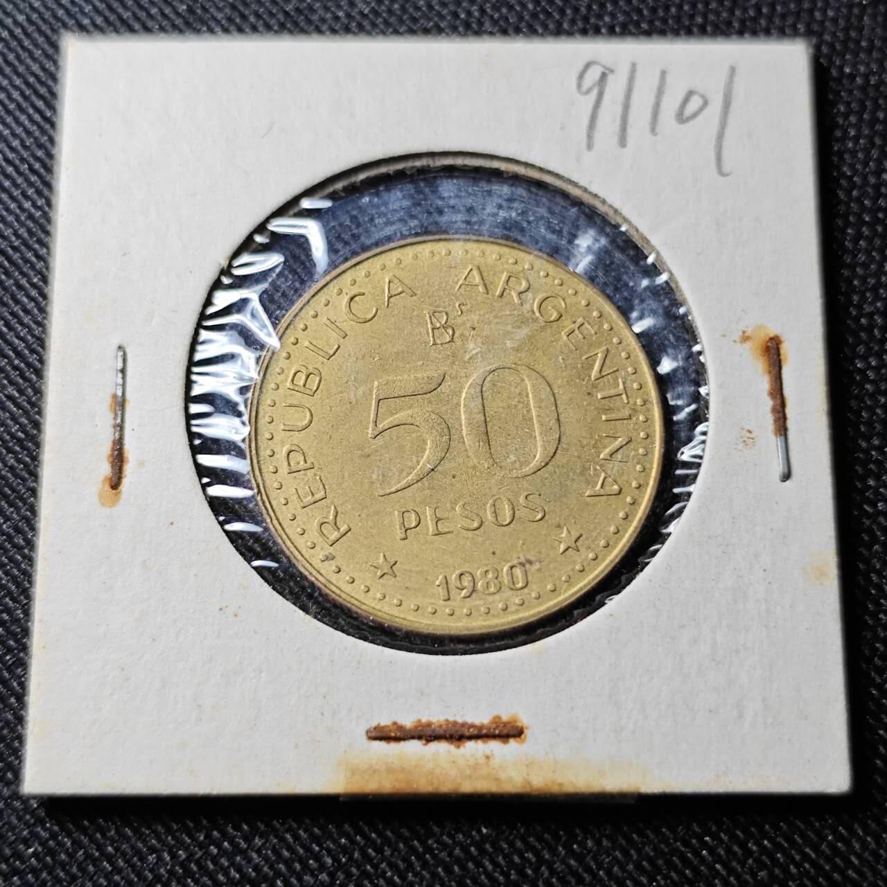 KK钱币收藏小铺  第391期  2月预留时间 周末发货  1980阿根廷50比索