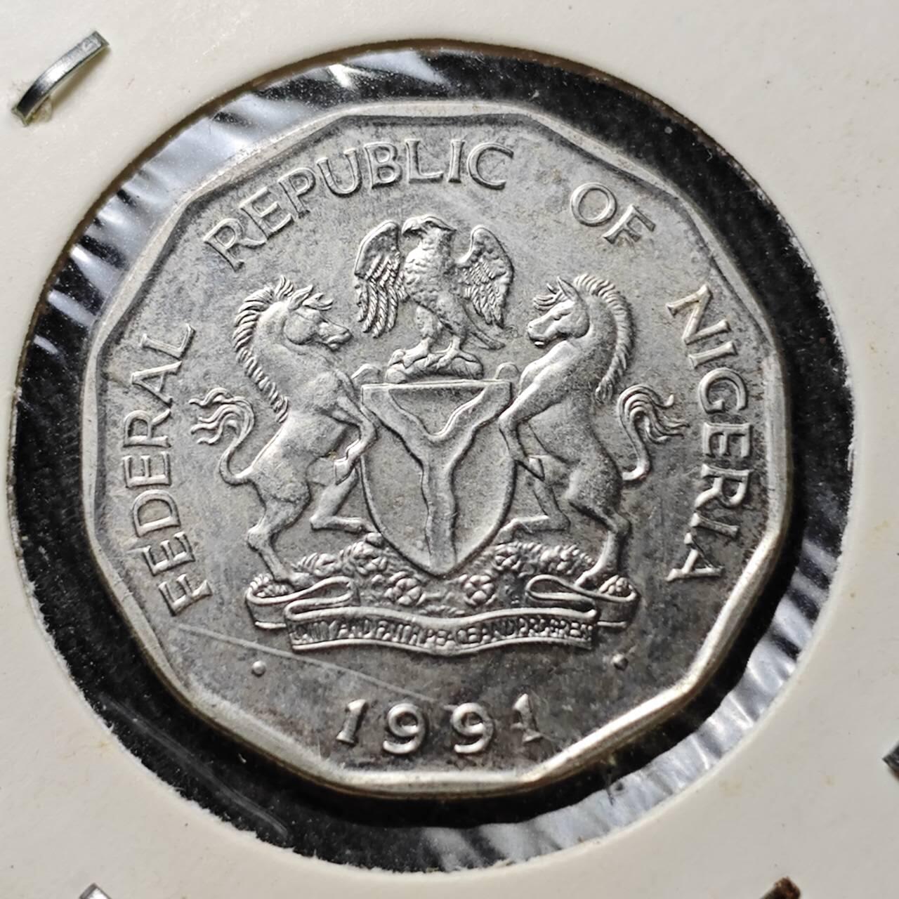 KK钱币收藏小铺  第391期  2月预留时间 周末发货  尼日利亚50考包