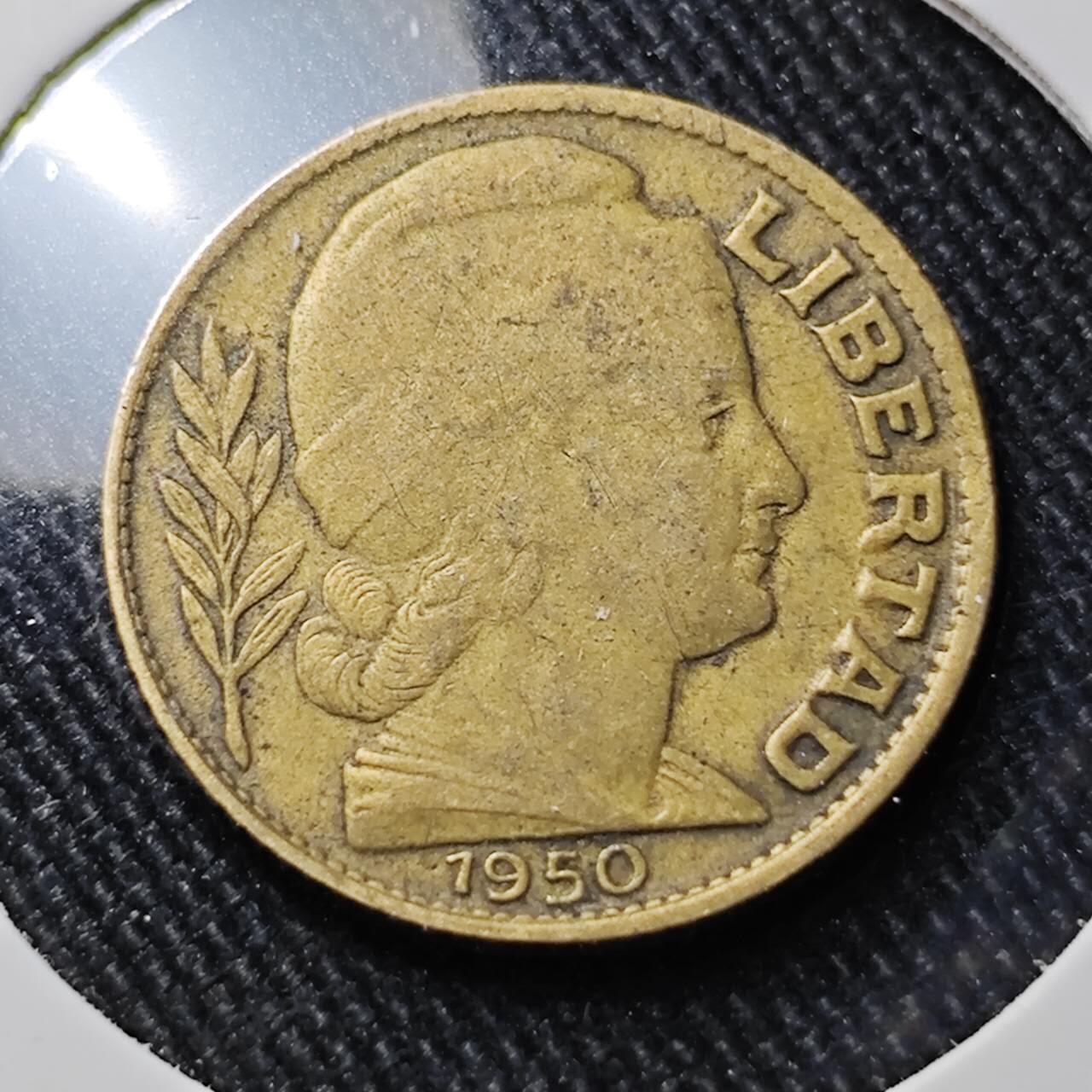 KK钱币收藏小铺  第391期  2月预留时间 周末发货 1950阿根廷10分 