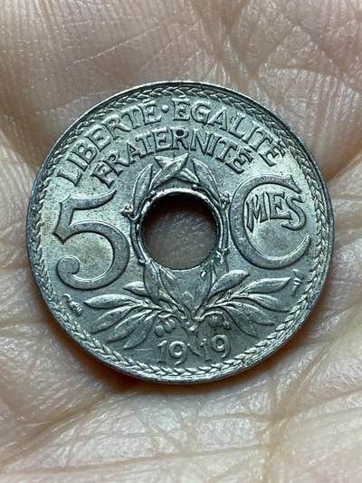 2026年第十七场(总第一百八十六场）外国好品散币场(免佣金) - 法兰西第三共和国1919年5生丁(第三版，大尺寸版)