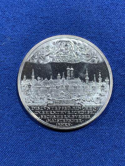 《竞宝斋》第463-465场 周日，周一，周二，3场连拍 （全场包邮）欢迎送拍 - 德国 城市景观后铸 银币 500银 11.2g 30.1mm