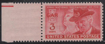 洪涛臻品批发群 精选邮票限时拍卖第1244期  - 1949美国退伍军人协会 1全新带色线 雕刻版原胶全品！