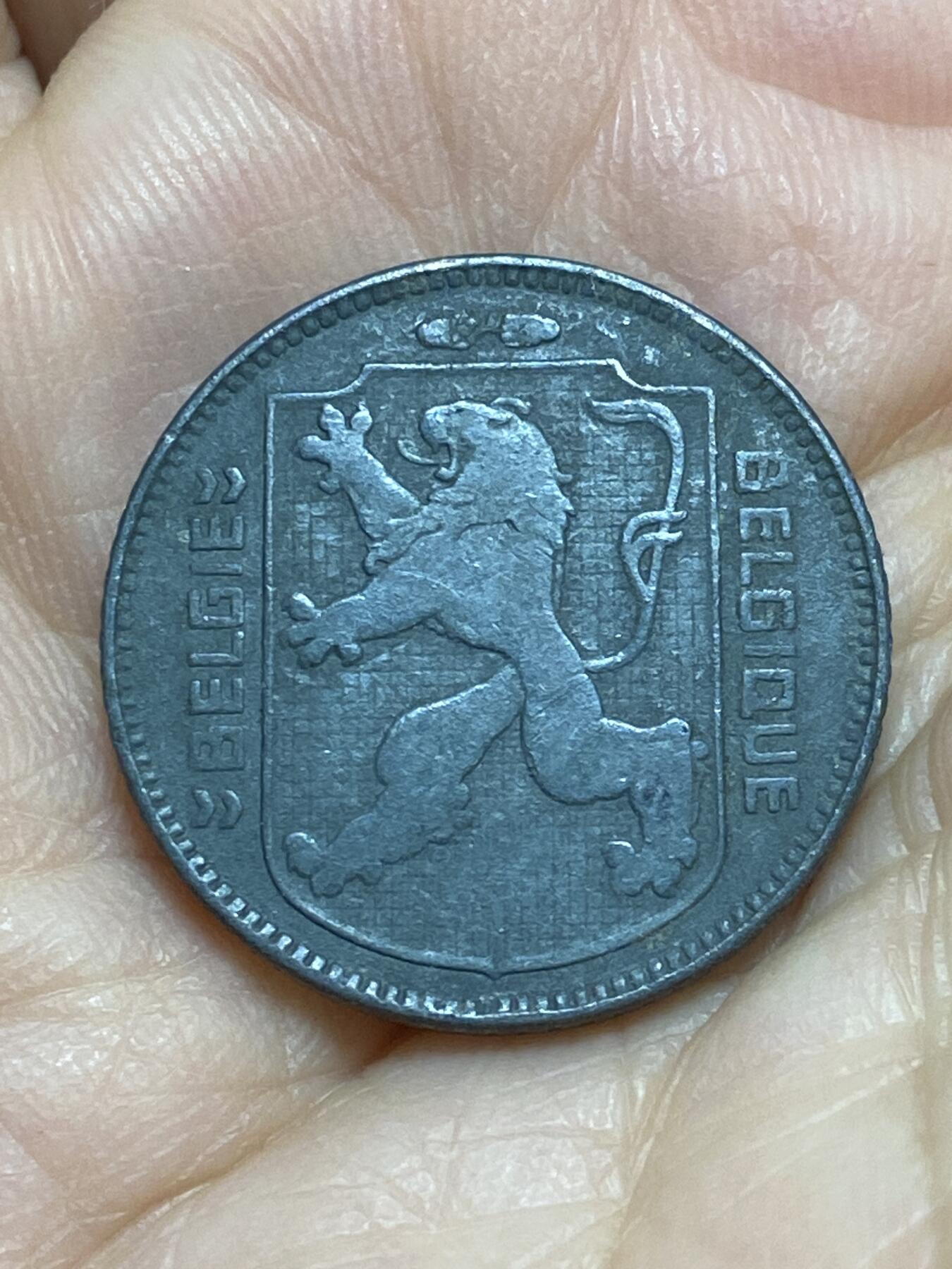 2026年第十七场(总第一百八十六场）外国好品散币场(免佣金) 比利时🇧🇪1943年1法郎(二战德国占领时期)