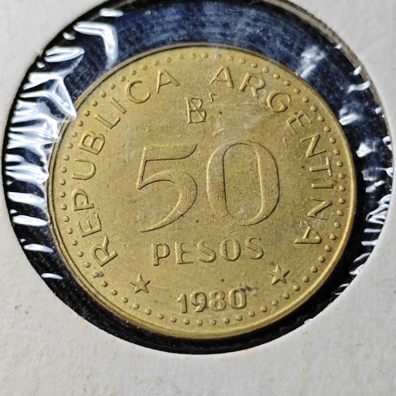 KK钱币收藏小铺  第391期  2月预留时间 周末发货  1980阿根廷50比索