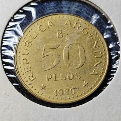KK钱币收藏小铺  第391期  2月预留时间 周末发货 -  1980阿根廷50比索