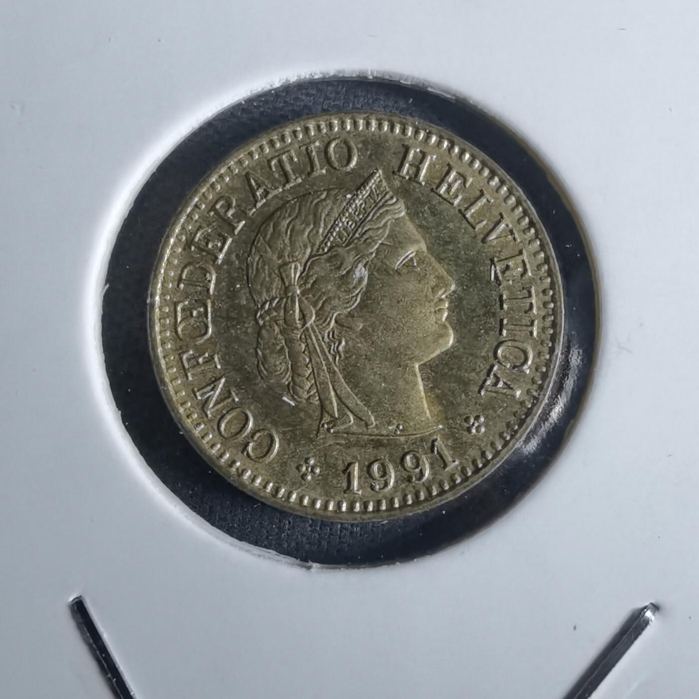 沼泽如烟--第982场 瑞士1991年五分