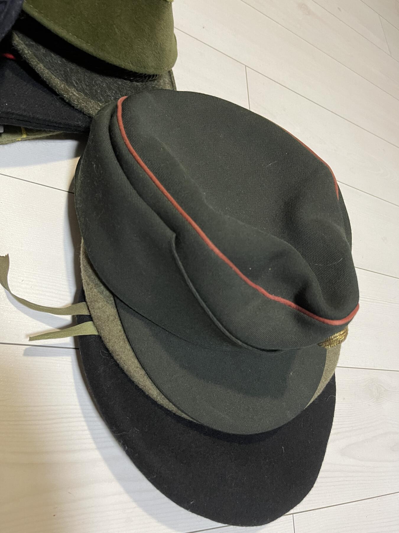 奥地利德国巴伐利亚原版山地兵帽老帽子军帽帽徽（可换朝鲜苏联章）