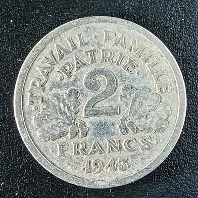 逸泉钱币2026第十二组世界钱币专场春节千件大拍A1614～2574 - 1672 法国2法郎