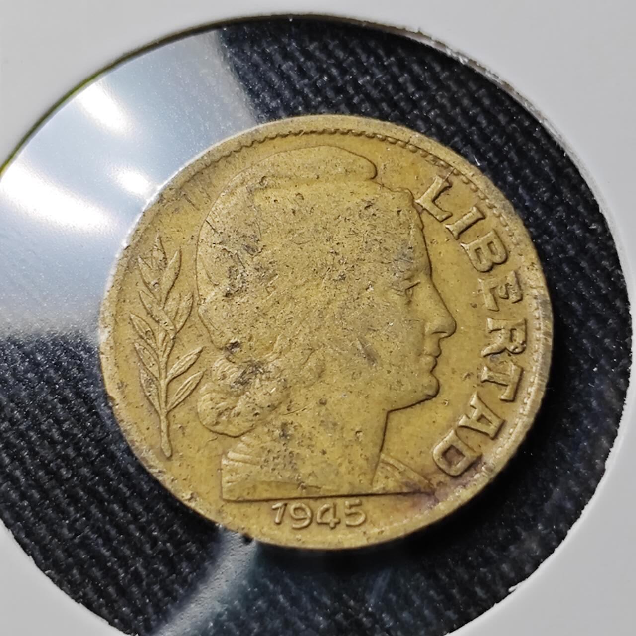 KK钱币收藏小铺  第391期  2月预留时间 周末发货  1945阿根廷10分铜币