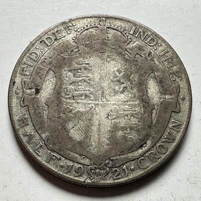 🌹外币初藏🌹🐯2026年第15场  每周二四六晚8️⃣点 接代拍 -  英国1921年半克朗银币 14.14克50%银