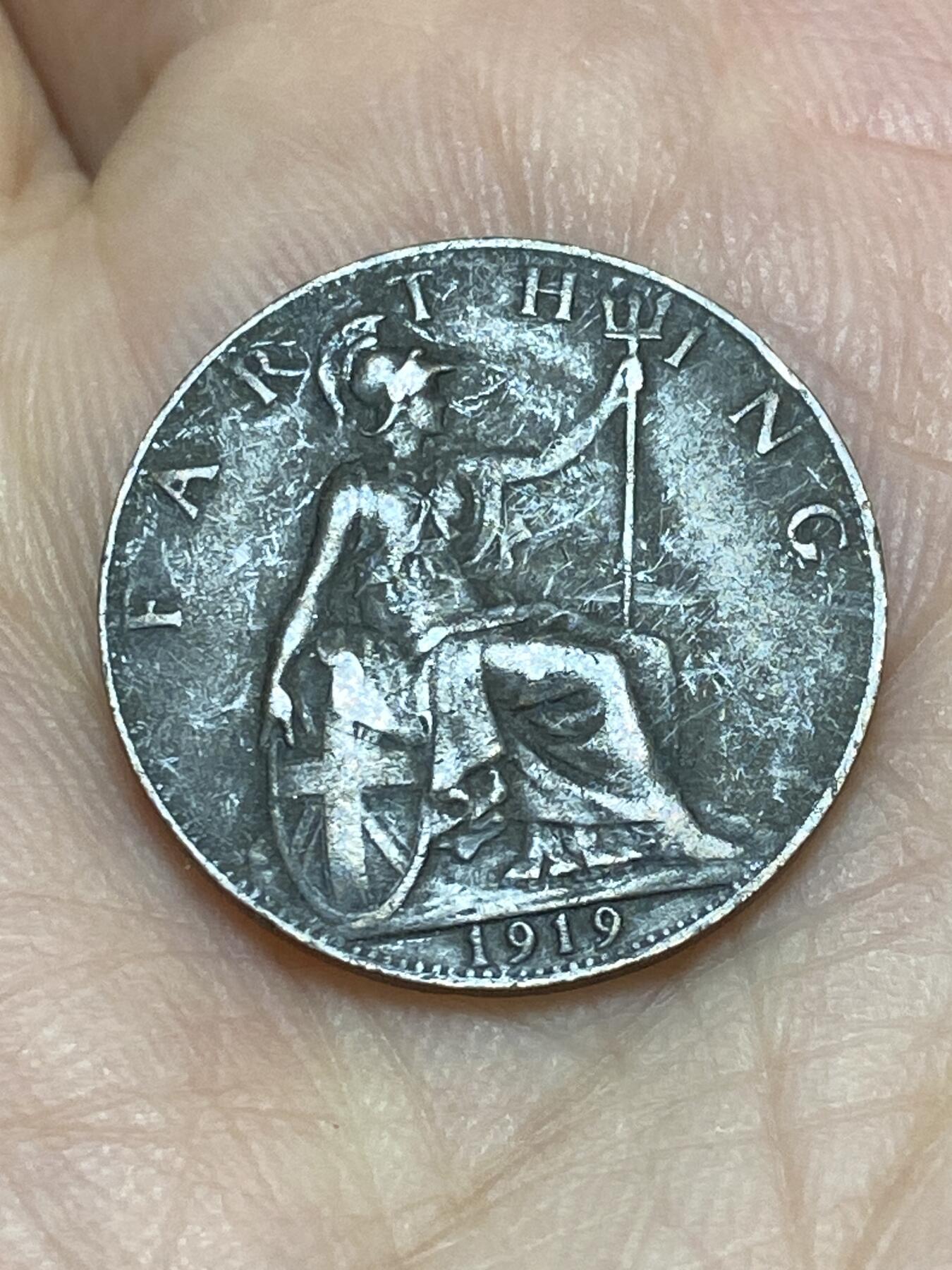 2026年第十七场(总第一百八十六场）外国好品散币场(免佣金) 英国🇬🇧1919年1法新(乔治五世第二版)