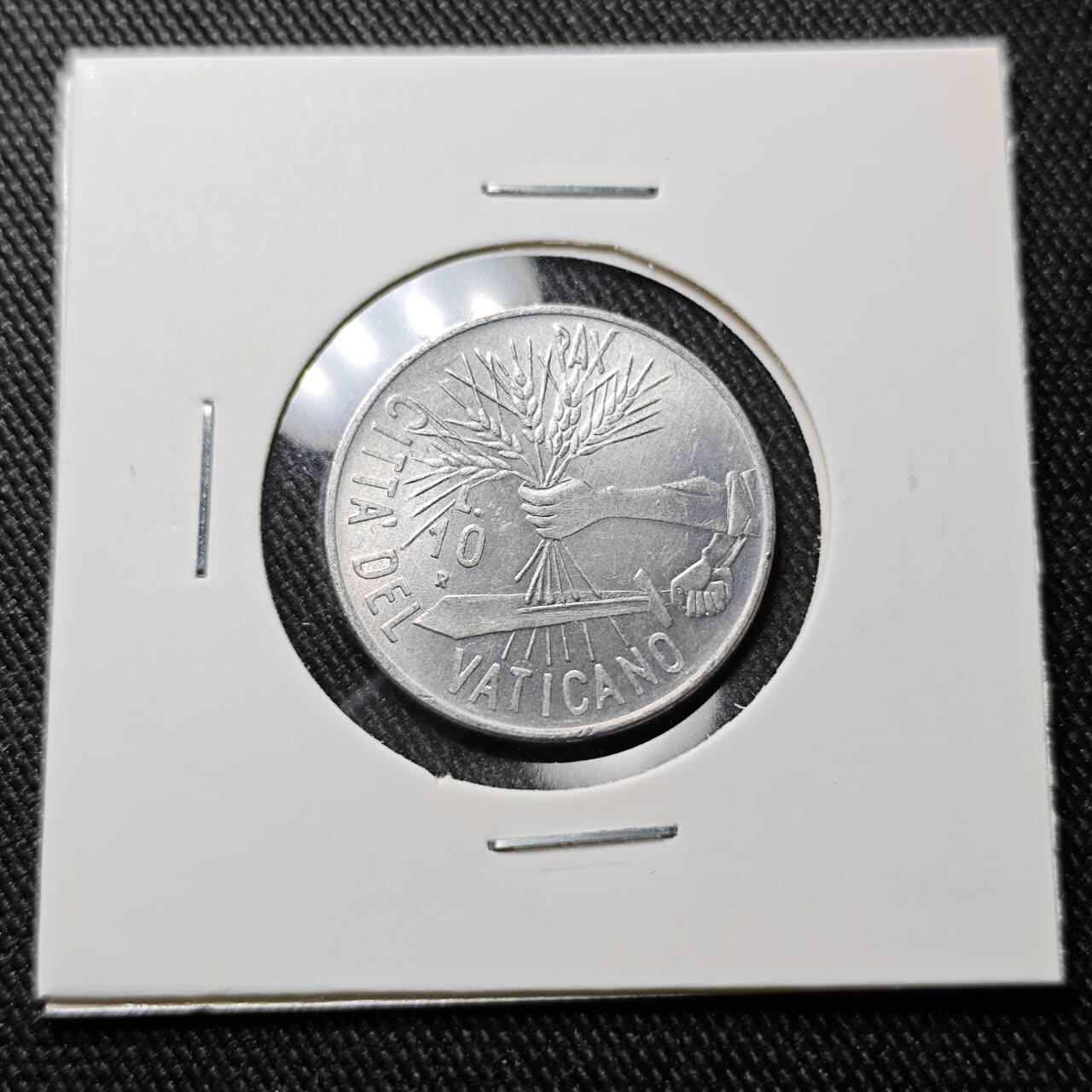 KK钱币收藏小铺  第391期  2月预留时间 周末发货  梵蒂冈10里拉 少见主题