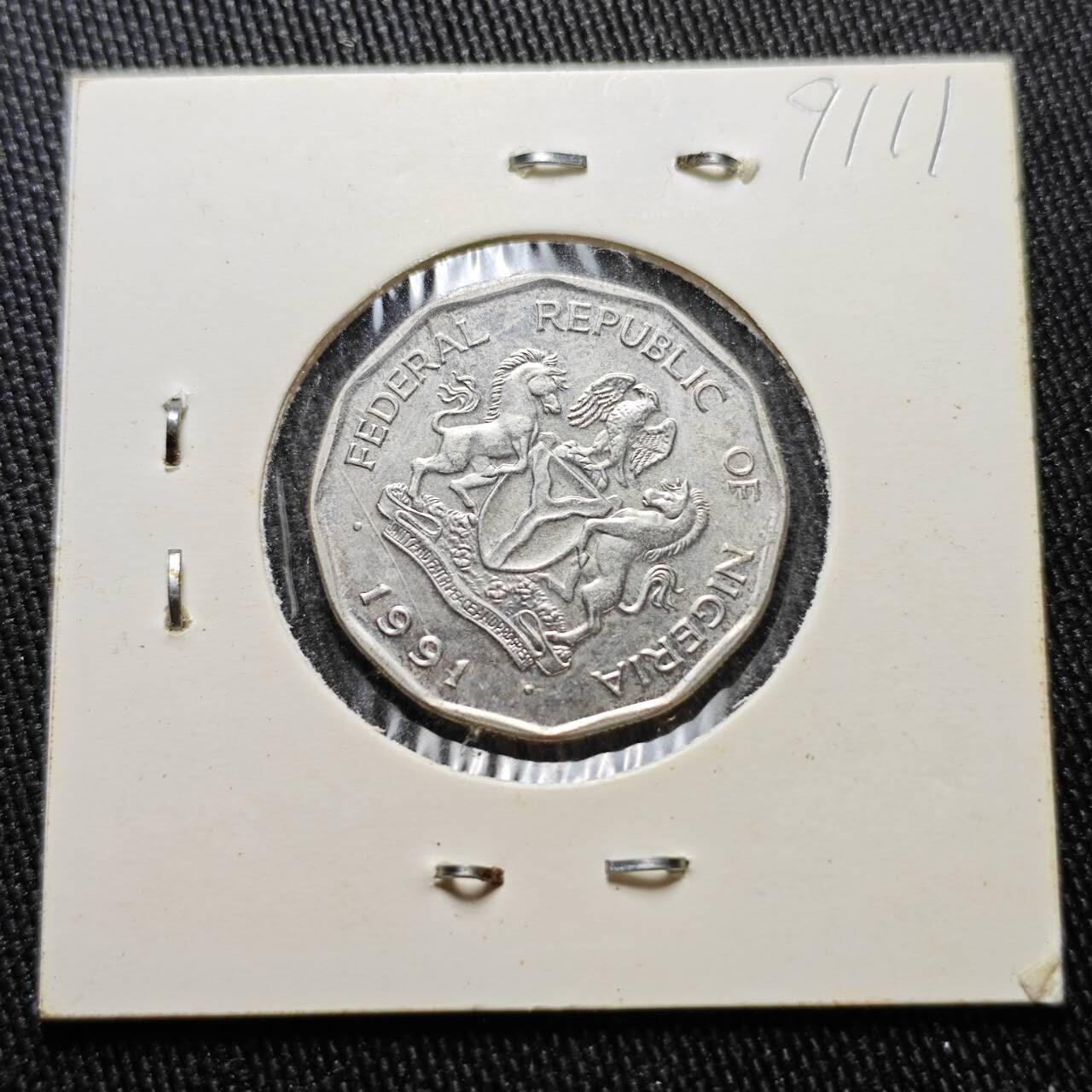 KK钱币收藏小铺  第391期  2月预留时间 周末发货  尼日利亚50考包