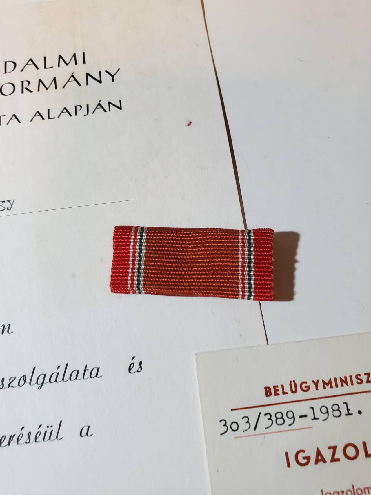 韵星假日军品类拍卖第三十九期暨默多克中校夫妇专场 -- Rimey Holidays Militaria Auction 39 & The Modoks Collection  匈牙利人民共和国默多克中校25年人民军忠诚服务奖章证书和佩戴证明+略