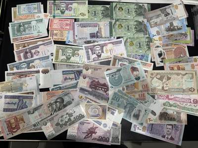 《外钞收藏家》第六百零七期（畅拍场）（本平台长期征集拍品、欢迎藏友们联系合作） - 蒙古、危地马拉、叙利亚、朝鲜、埃及等几十张一起 大部分都是全新 个别非全新 如图