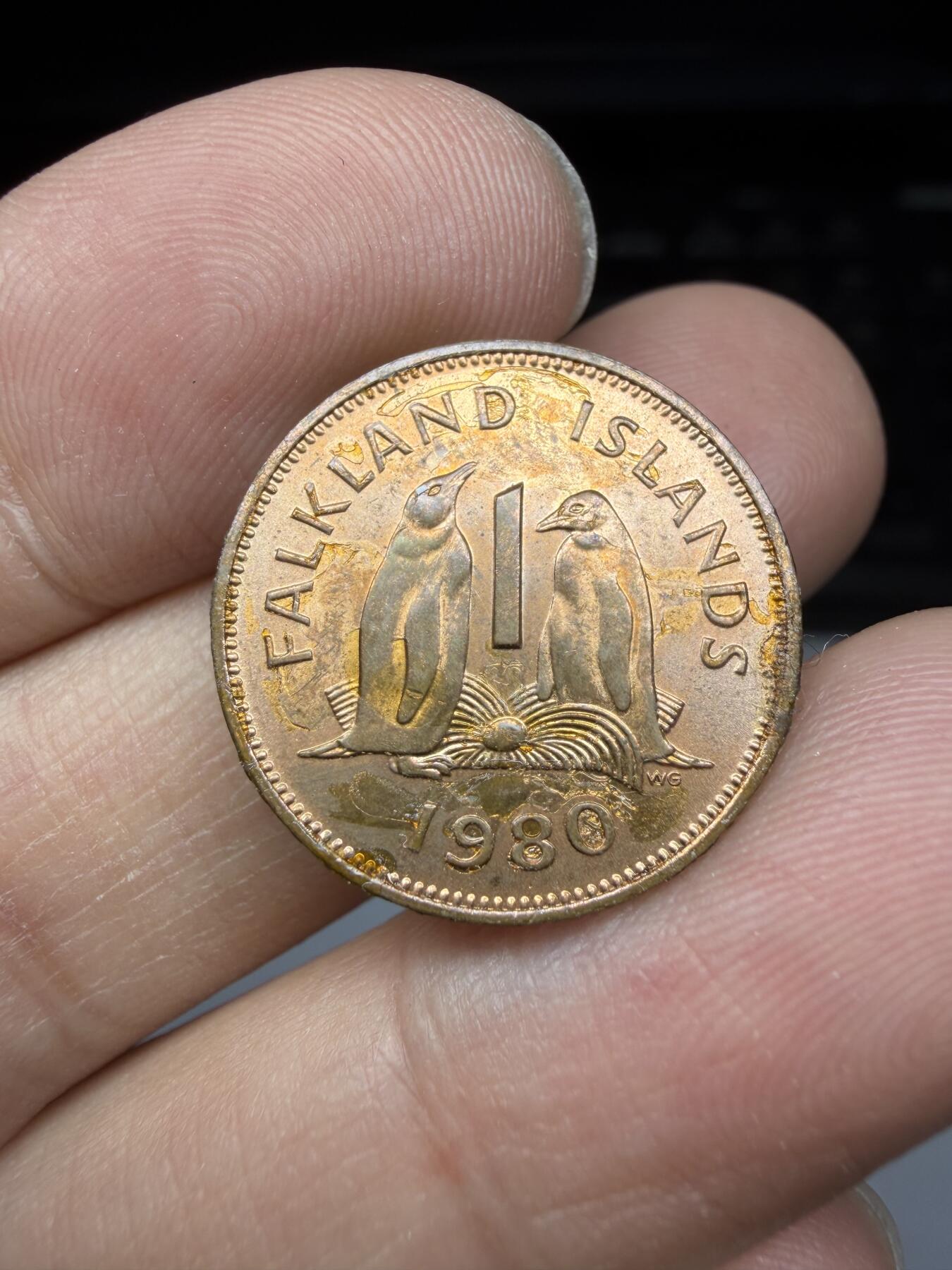 2025年集古藏今外币拍卖第二期-第3场—（总第303拍），可以寄存60天，满160元包邮。 1980年福克兰群岛1分