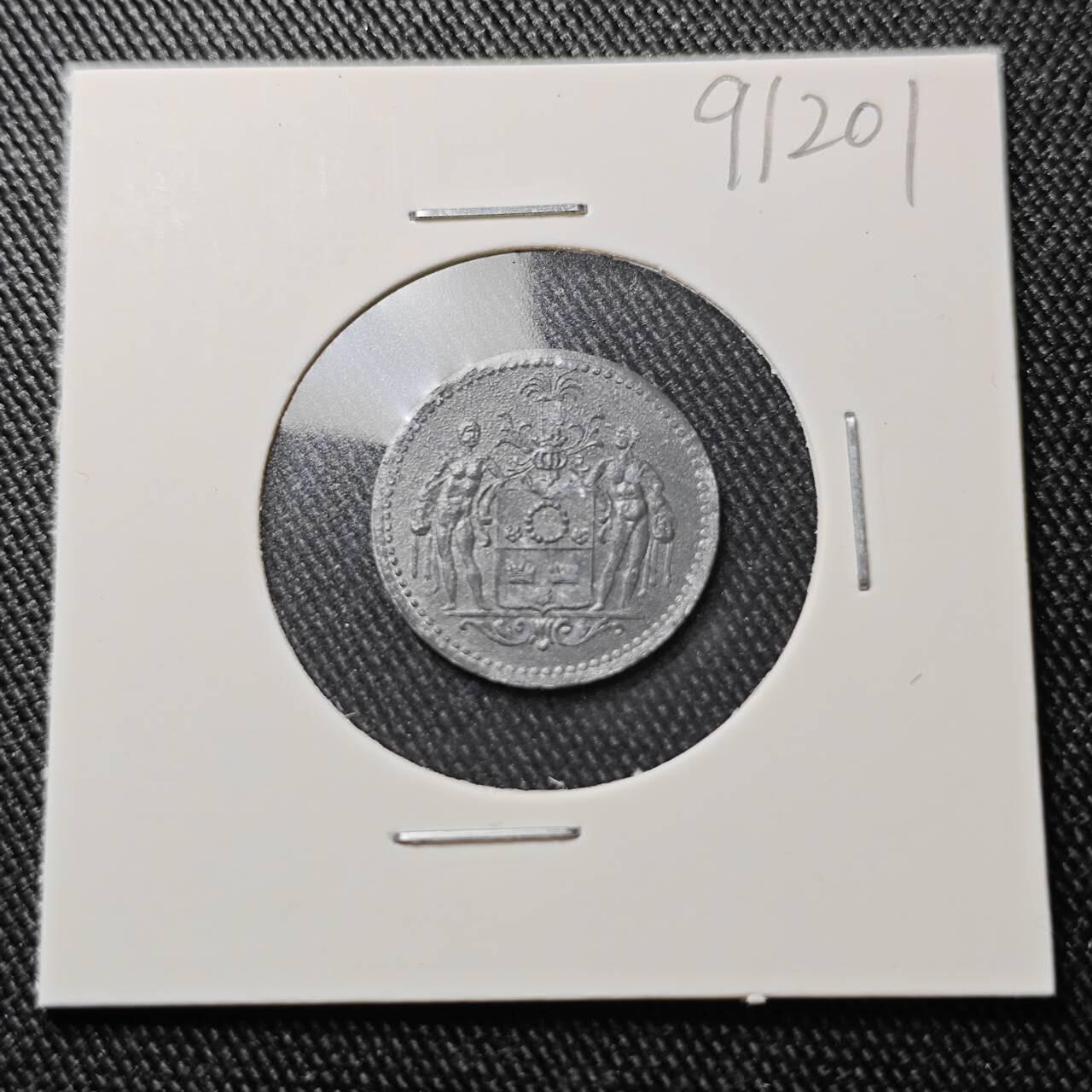 KK钱币收藏小铺  第391期  2月预留时间 周末发货  1917德国 德紧5芬尼