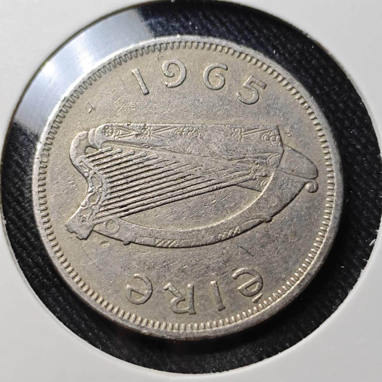 KK钱币收藏小铺  第391期  2月预留时间 周末发货  1965爱尔兰2先令